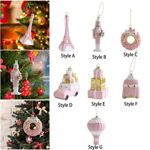Christmas Tree Ornament Pendant Drops Gift Lightweight DIY Novelty Xmas Tree - Picture 1 of 44