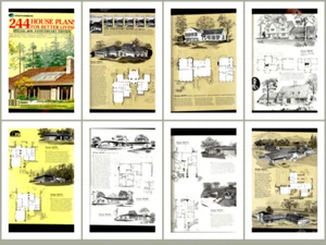 HP HOME PLANNERS 244 HOMES 40th anniversary BY POLLMAN HOME PLANNERS VINTAGE HOU - Picture 1 of 3