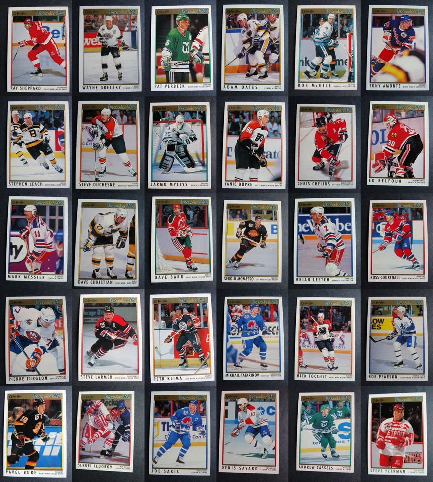 1991-92 O-Pee-Chee Premier OPC Hockey Cards Complete Your Set U Pick List 1-198 - Image 1 of 1