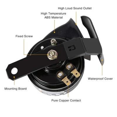 Bocina de motocicleta para Harley-Davidson Electra Glide Low Fatboy Fatboy Lo Foto 1 de 4