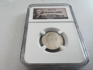 2003-S JEFFERSON NICKELS NGC PF70 ULTRA CAMEO "TOP POP" - Picture 1 of 4
