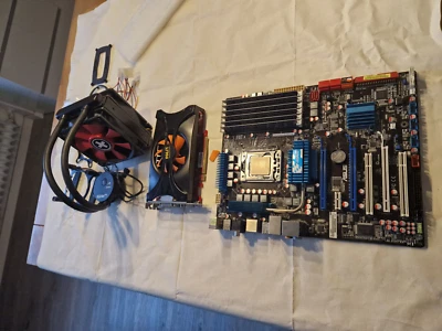 Intel Core i7 950 + ASUS P6T  X58 Mainboard CPU Bundle+Wasserkühlung+Grafikkarte - Bild 1 von 4