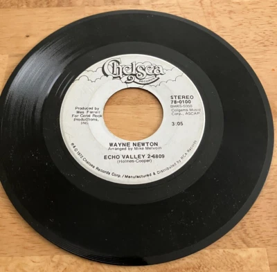 WAYNE NEWTON*Daddy Don't You Walk So Fast/Echo Valley* PROMO 45 Play tested VG++ - Image 1 of 4