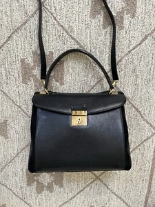Marc Jacobs Black Leather and Suede Metropolitan Bag - Picture 1 of 21