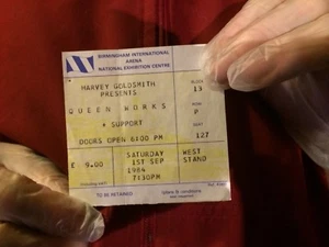 ORIGINAL QUEEN TICKET,THE WORKS TOUR,NEC BIRMINGHAM 1984. - Bild 1 von 2