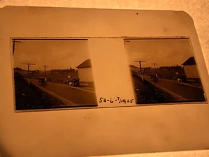 L1-55 ILFORD ALPHA LATERNE PLATTE / SLIDE - ABSPANNBEFESTIGUNG PLATTER REIFEN AUF LÄNDLICHEM RD 1925 - Bild 1 von 2