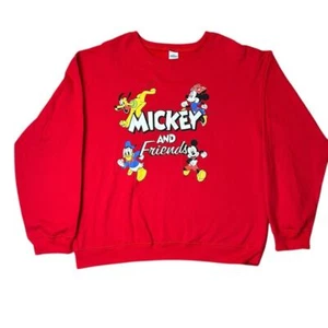 Mickey and Friends Youth XL (15-17) red sweatshirt - Picture 1 of 9