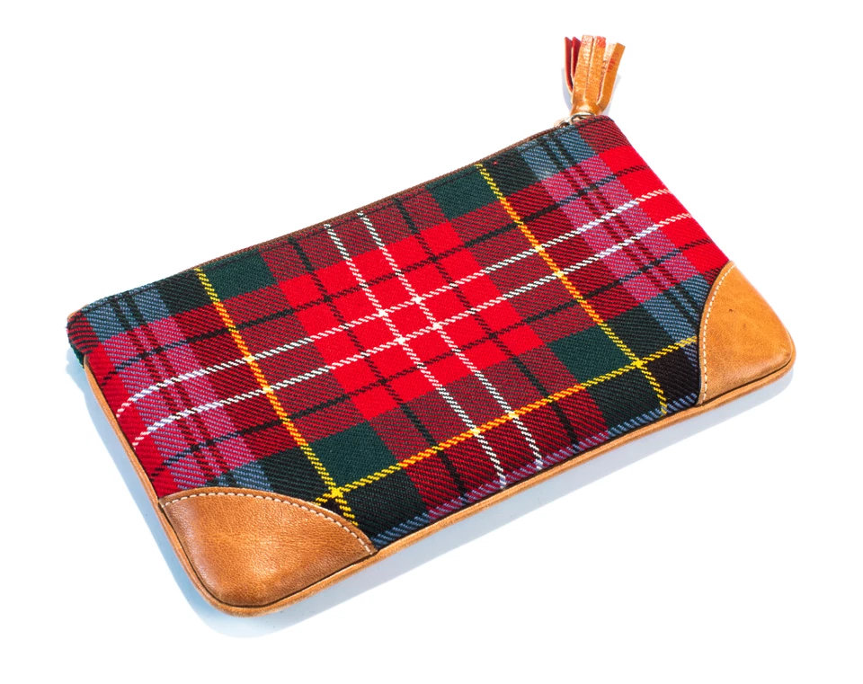 Bolso sin asas Coach a cuadros con cremallera superior Foto 1 de 3