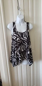 Ninety Side By Side Flattering Swing In Black & white  zebra  size medium. EUC  - Picture 1 of 4