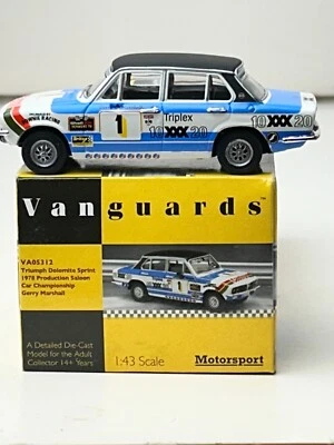 Vanguards escala 1:43 diecast Triumph Dolomite Sprint 1978 Gerry Marshall Champ Foto 1 de 4