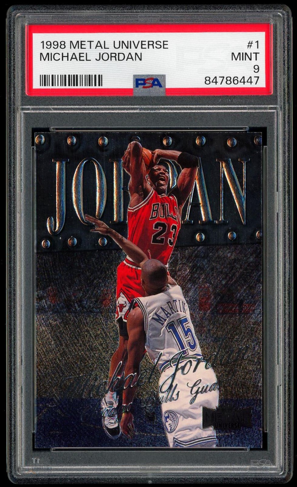 1998 metal universe michael jordan