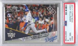 2017 Now Topps Online Exclusive World Series Cody Bellinger PSA 8 Rookie RC