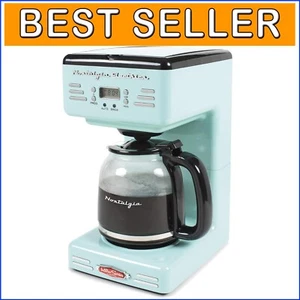 Compact 12-Cup Aqua Coffee Maker with LED Display - Ideal for Everyday Brewing - Picture 1 of 9