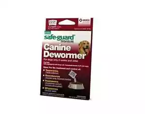 3 BOXES Safe-Guard (fenbendazole) Canine Dewormer for Dogs, 4gm pouch (ea. pouch - Picture 1 of 3