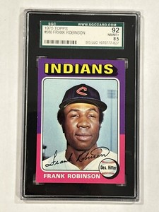 1975 TOPPS #580 FRANK ROBINSON SGC 8.5 NM-MT+