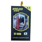 Sports Stereo Earphones Wireless Headset Bluetooth Waterproof Headphones Uk