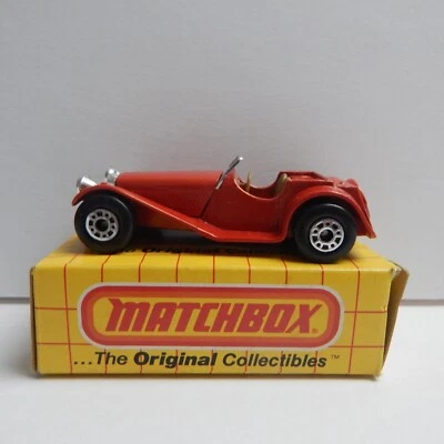 VINTAGE 1982 MATCHBOX 1:50 SS 100 JAGUAR LESNEY ENGLAND - Image 1 of 4