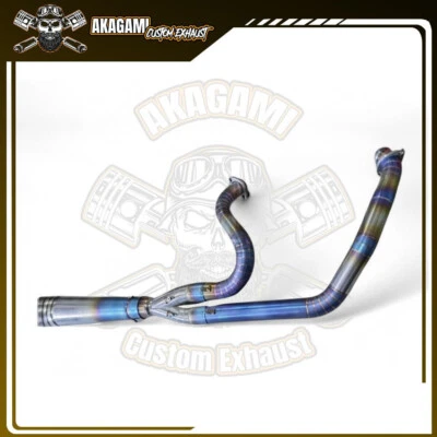 Exhaust Custom Fits For Harley-Davidson DYNA Mid Control Model Pipe 2 Into 1 - Image 1 of 4
