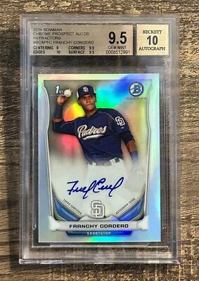 2014 Bowman Chrome Franchy Cordero Refractor Auto /500 BGS 9.5 Gem Mint 💎 - Image 1 of 3