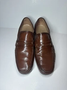 Vintage SEARS Wonderlite loafers 9.5 EE (wide) mens Brown Lightweight Loafers - Picture 1 of 12