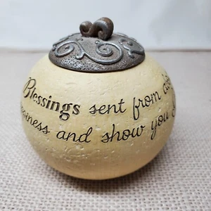 Vintage 2007 Comfort To Go Blessings Tea Light Resin Candle Holder 05544 - Picture 1 of 10