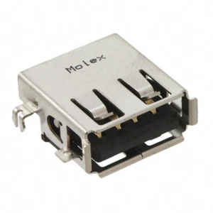 2 x Molex, 48258 Series Number Right Angle Panel Mount, Version 2.0 Type A USB - Picture 1 of 2