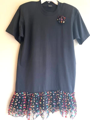 VINTAGE SCREEN STAR BEST T SHIRT DRESS W EMBELLISHMENT - Image 1 of 3