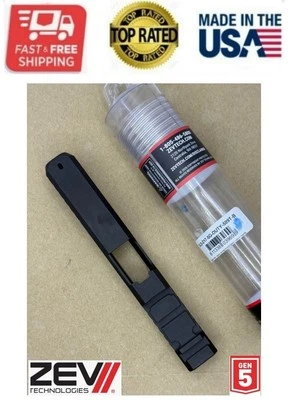 Nuevas tecnologías ZEV para Glock 17 Gen 5 diapositiva de trabajo con corte Holosun 509T - negras Foto 1 de 4
