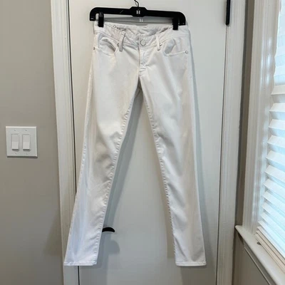 Lilly Pulitzer Worth Skinny Jeans White Denim Pants Size 2 - Image 1 of 4