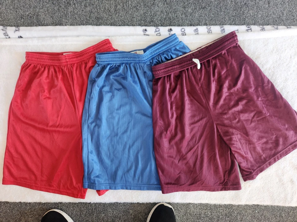 Malla CAFÉ 3 pares PEQUEÑA, azul real, borgoña, roja entrepierna de 6" nueva sin etiquetas Foto 1 de 1