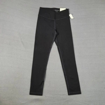 Leggings Aeropostale tiro alto al tobillo talla mediana negros cruzados nuevos con etiquetas Athleisure  Foto 1 de 4