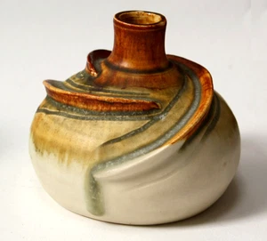 German Studio Keramik Vase, Hans-Georg Heinloth, art pottery vase,modern ceramic - Bild 1 von 7