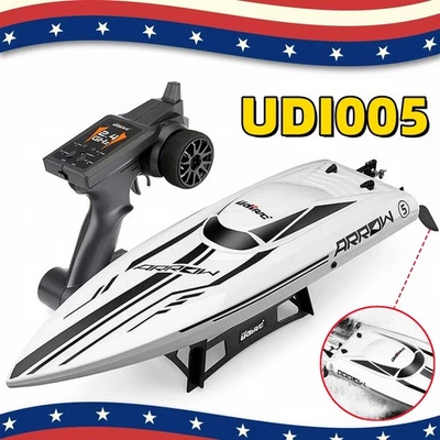 UDIRC RC Boat Brushless 30+MPH Electric Racing Boat UDI005 Gifts For Adults Kids - Image 1 of 4