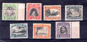 NIUE: 1932 MINT SET OF 7. SG 55/61. GUM WITH SOME INCLUSIONS. - Imagen 1 de 1