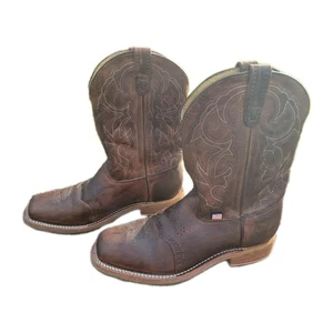 DOUBLE H Jase DH3560 Ice Roper Cowboy Boots Western Work Boots Sz12 D Square Toe - Picture 1 of 21