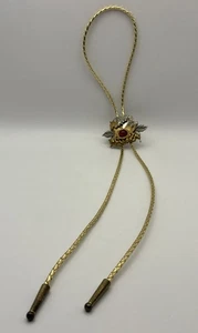 WESTERN ~ Collana / Spilla Cavallo Cowgirl ~ Tono Oro Vintage - Foto 1 di 4