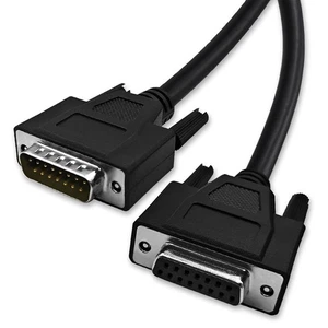 5 Feet(1.5 Meter) DB15 15 Pin Two Row Straight Through Serial Extension Cable... - Picture 1 of 6