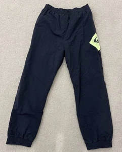 Pantaloni da snowboard vintage anni 80 90 Quiksilver sci neve nero logo neon allenamento palestra corsa - Foto 1 di 11