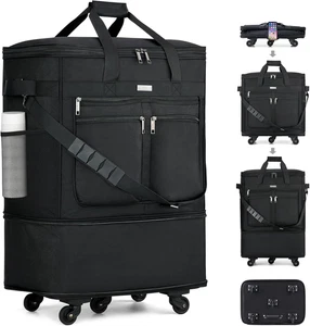 Maleta viaje expandible plegable ruedas liviana grande sin mango telescopico - Bild 1 von 12
