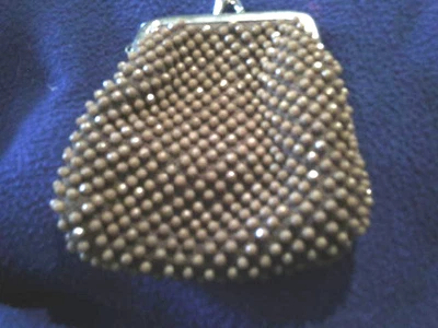  Vintage Plastic Beaded Change Purse ( please read ) - Image 1 of 4
