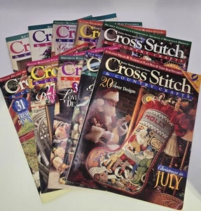Lot of 10 Cross Stitch & Country Crafts Magazines Needle Crafts Vintage 94-96 - Picture 1 of 11