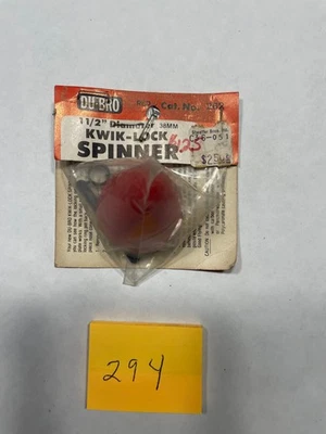 VINTAGE R/C DU-BRO 1 1/2" DIAMETER 38MM   KWIK- LOCK SPINNER   #262  RED - Image 1 of 4