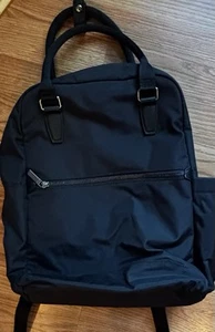Black Backpack Approx 12” X 14” Padded Tablet Pocket Padded Straps - Afbeelding 1 van 7