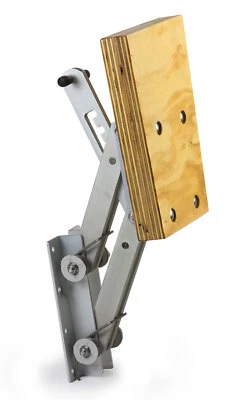 Außenborder-Halterung Boot Motor-Halter 15 PS 4 Positionen verstellbar Alu Holz - Bild 1 von 4
