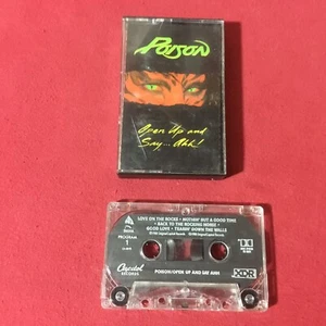 Poison  – Open Up And Say ...Ahh!   *1988:Capitol Cassette – C1 73989 (VG+) copy - Picture 1 of 4
