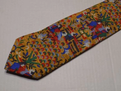 BULLOCK & JONES [MULTICOLOR] Corbata Hombre 100% Seda Hecha en Italia Foto 1 de 3