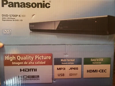 Panasonic DVD-S700 1080p Up Convert DVD Player Black - Image 1 of 4