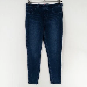 Spanx Jean-ish Tobillo Jeggings Mujer XL Azul Oscuro Lavado Pull On Elastizado Modelado - Imagen 1 de 9