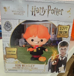 Gemmy 3.2ft Tall Harry Potter's Ron w/ Pumpkin Halloween Inflatable - Picture 1 of 2