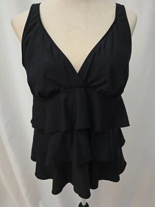 Unbranded black tankini women bathing suit size 18W B172 - Picture 1 of 5